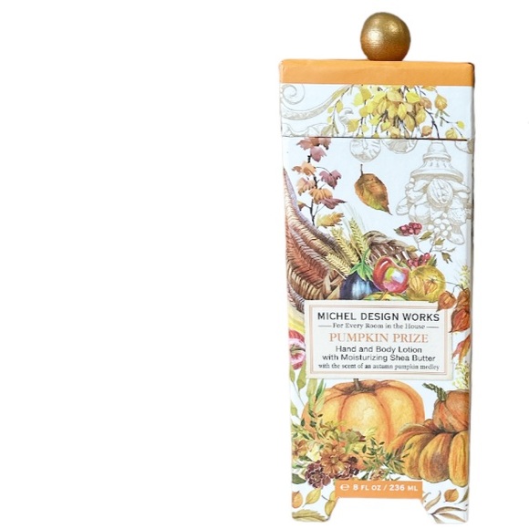NIB Michel Design Works PUMPKIN PRIZE Hand/Body Lotion wMoisturizing Shea Butter - Picture 3 of 7